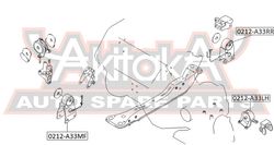 0212-A33MF ПОДУШКА ДВИГАТЕЛЯ