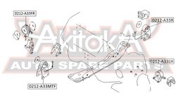 0212-A33R ПОДУШКА ДВИГАТЕЛЯ ЗАДНЯЯ (ГИДРАВЛИЧЕСКАЯ)