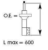 334483 Стойка передняя левая