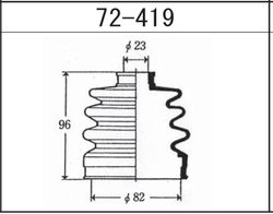 72419 Пыльник внешнего шруса (D23-D82-H96)