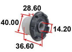 AAMMA1086 Сайлентблок рессоры резиновый Tenacity (1438) AAMMA1086
