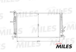 ACRB014 Радиатор (паяный) FORD FOCUS II 1.4-2.0/2.0TD (NISSENS 62017A) ACRB014