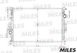ACRB081 Радиатор (паяный) FORD MONDEO IV 2.0D/2.5D/4.4/3.2/2.5/2.4D/3.2/2.4D (NISSENS 65615A) ACRB081