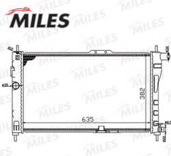 ACRM000 Радиатор (мех. сборка) DAEWOO NEXIA 1.5 95-) (NISSENS 61651A) ACRM000