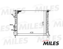 ACRM006 Радиатор (мех. сборка) RENAULT LOGAN/MEGANE 1.4/1.6 04-) (NISSENS 639371) ACRM006