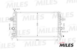 ACRM031 Радиатор (мех. сборка) OPEL ASTRA H 1.6/1.8 04-) (NISSENS 63028A) ACRM031