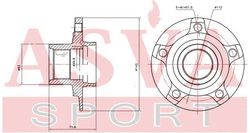 ADWH-Q5H СТУПИЦА ГРИБОК ЗАД 4WD/ПЕРЕД