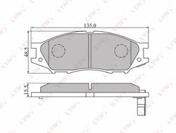 BD3409 Передние тормозные колодки