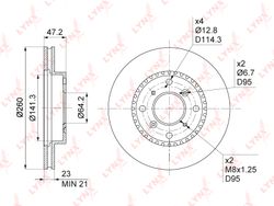 BN1041 Диск тормозной | перед прав/лев |