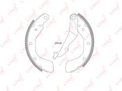 BS1802 Колодки тормозные барабанные