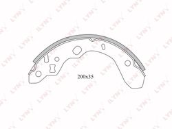 BS5104 Колодки тормозные барабанные