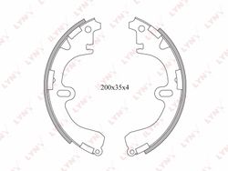 BS7503 Колодки тормозные барабанные