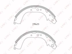 BS7517 Колодки тормозные барабанные