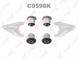 C9598K Комплект сайлентблоков рычагов подвески | перед | (содержит C8617)