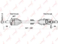 CD1179A Привод в сборе | перед прав |