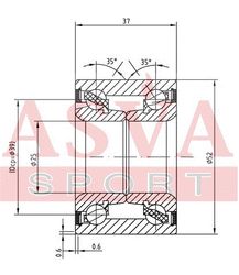 DAC25520037 ПОДШИПНИК СТУПИЧНЫЙ