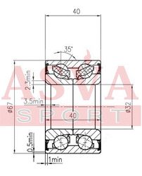 DAC32670040 ПОДШИПНИК СТУПИЧНЫЙ ЗАДНИЙ