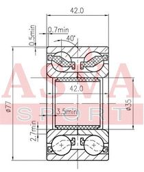 DAC35770042 ПОДШИПНИК СТУПИЧНЫЙ