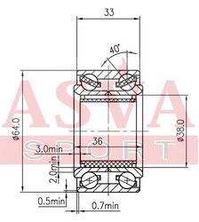 DAC38640036-33 ПОДШИПНИК СТУПИЧНЫЙ