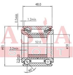 DAC38650252-48 ПОДШИПНИК СТУПИЧНЫЙ