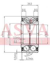 DAC39740036-34 ПОДШИПНИК СТУПИЧНЫЙ