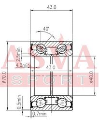 DAC40700043 ПОДШИПНИК СТУПИЧНЫЙ ЗАДНИЙ