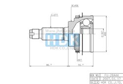 FUE028A ШРУС внешний ABS ECO-series