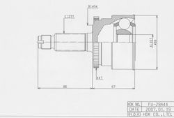 FUE029A ШРУС внешний ABS