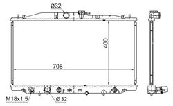 HDCL1216 Радиатор охлаждения двигателя