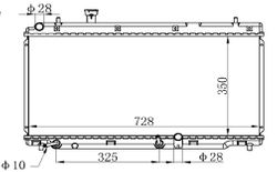 HDGJ1216 Радиатор охлаждения двигателя