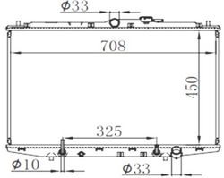 HDRA61216 Радиатор охлаждения двигателя