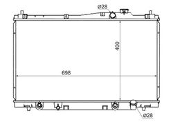 HDRN11216 Радиатор охлаждения двигателя