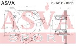 HNWH-RD1RRH ПОДШИПНИК ЗАДНЕЙ ПРАВОЙ СТУПИЦЫ
