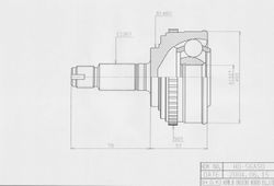 HO056A50 ШРУС внешний ABS HO-56A50