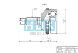 HOE055A ШРУС внешний ABS ECO-series