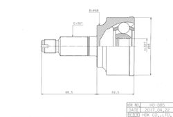 HOE085 ШРУС внешний