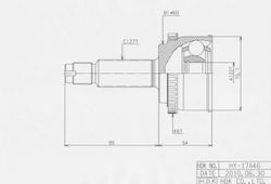 HYE017A ШРУС внешний ABS ECO-series