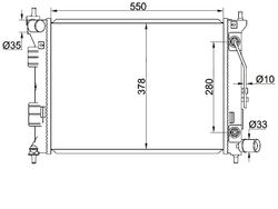 HYI301216 Радиатор охлаждения двигателя