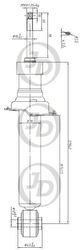 JAA0073 Амортизатор газомасляный задний правый/левый (цена за штуку)