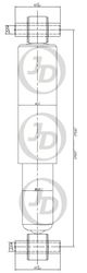 JAA0131 Амортизатор газомаслянный задний правый/левый (цена за штуку)
