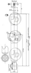 JAA0140 Амортизатор газомасляный задний правый/левый (цена за штуку)