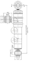 JAA0258 Амортизатор газомасляный задний правый/левый (цена за штуку)