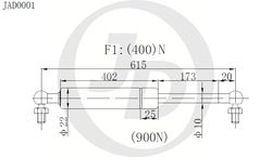 JAD0001 Амортизатор багажника правый/левый (цена за штуку)