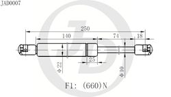 JAD0007 Амортизатор капота