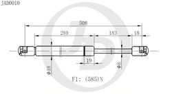 JAD0010 Амортизатор багажника правый/левый (цена за штуку)
