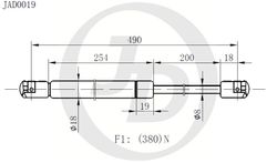 JAD0019 Амортизатор багажника правый/левый (цена за штуку)