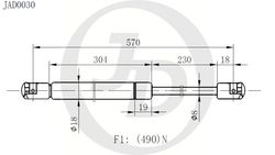 JAD0030 Амортизатор багажника правый/левый (цена за штуку)