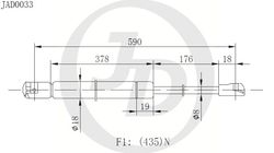 JAD0033 Амортизатор багажника правый/левый (цена за штуку)