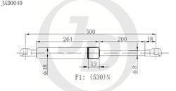 JAD0040 Амортизатор багажника правый/левый (цена за штуку)