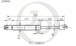 JAD0066 Амортизатор капота правый/левый (цена за штуку)